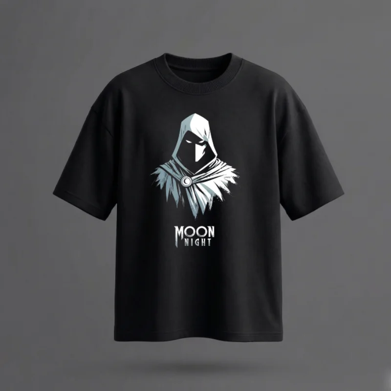 Eclipse Warrior - Printed Oversized T-Shirt