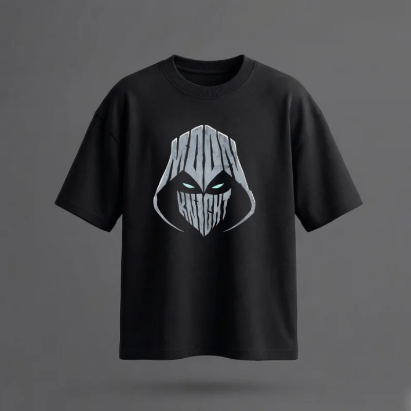 MOON NIGHT - Printed Oversized T-Shirt