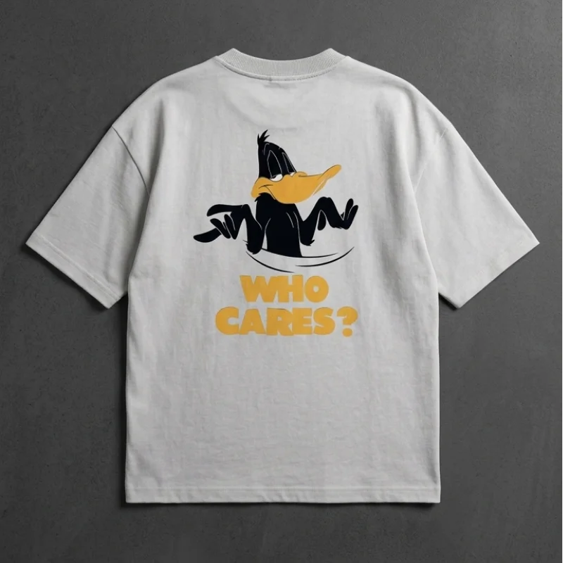 DONALD DUCK-WHO CARES - Printed Oversized T-Shirt