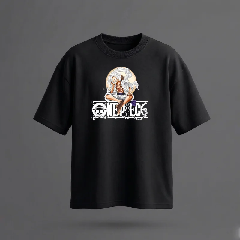 5 GEARS LUFFY - Printed Oversized T-Shirt