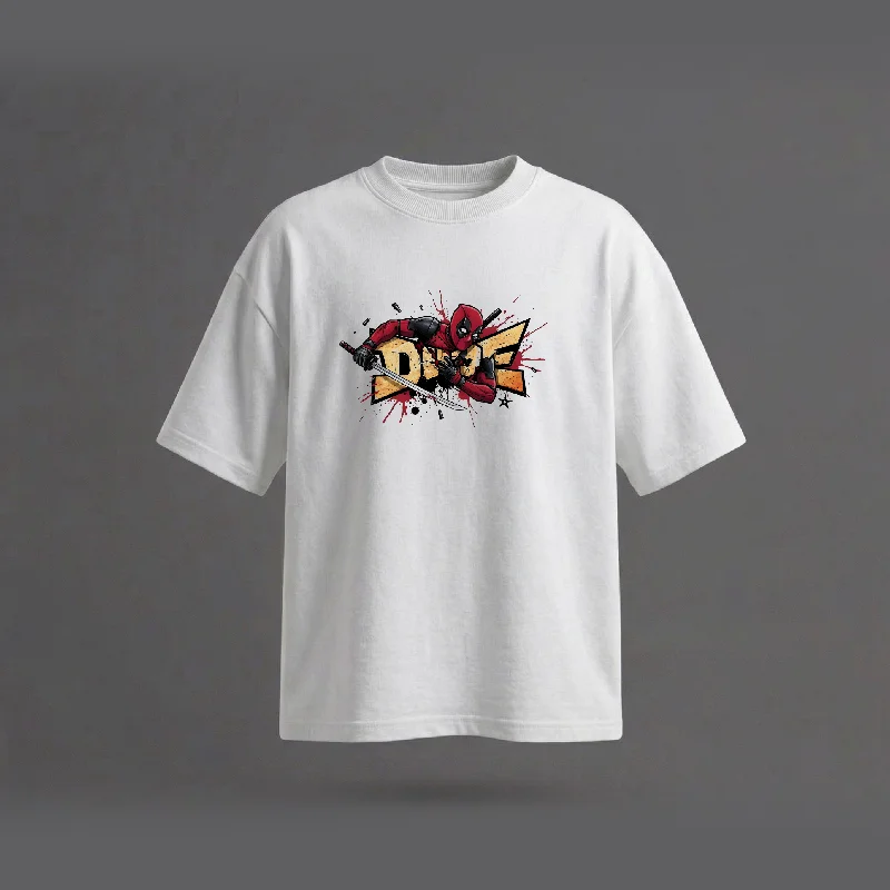 DOPE DEADPOOL - Printed Oversized T-Shirt