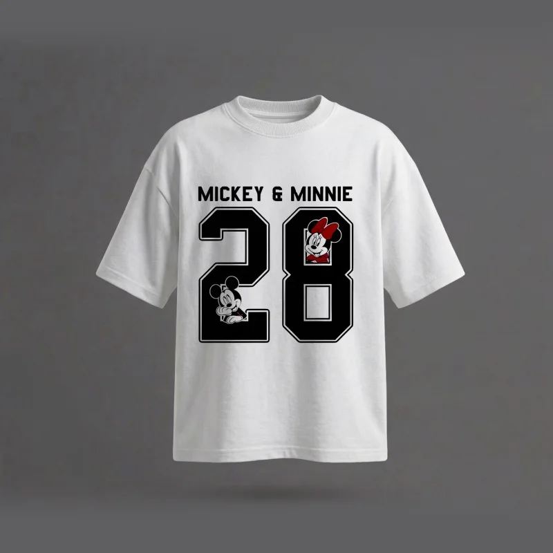 MICKEY & MINI 28 - Printed Oversized T-Shirt