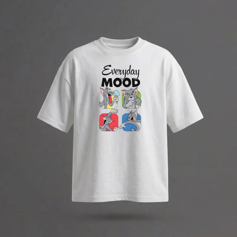 MOOD-TOM & JERRY - Printed Oversized T-Shirt