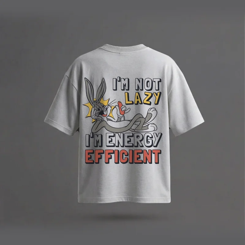 LAZY BUGS - Printed Oversized T-Shirt
