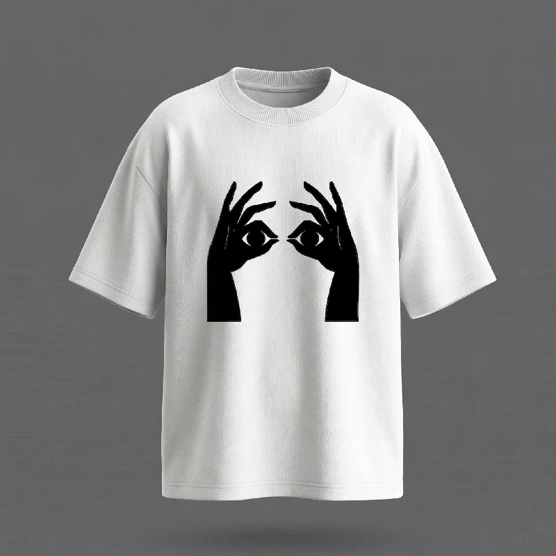 VISION CODE - Printed Oversized T-Shirt